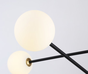 TR2507/4 BK/BS черный/латунь G9/4 max 10W D970*700