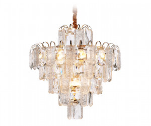 TR5233/12 SGD/CL/FR золото/прозрачный/белый матовый E27*12 max 40W D600*610