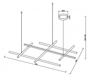 Подвесной светильник Maytoni MOD278PL-L86G3K
