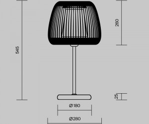 Настольный светильник Maytoni MOD409TL-01B