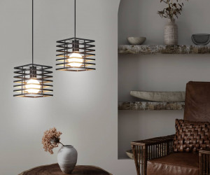 TR8411 BK черный E27 max 60W 160*160*950