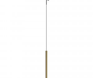 Трековый подвесной светильник Technical TR191-1-3W4K-M-BBS