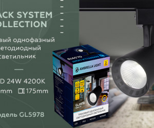 GL5978 BK черный LED 24W 4200K 24°