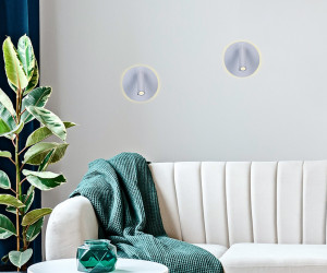 FW251 WH/S белый/песок LED 4200K+3000K 12W D140*110