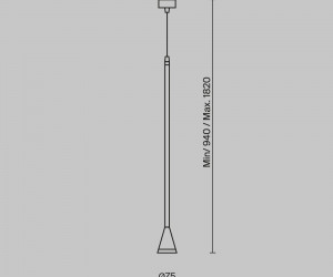 Подвесной светильник Technical P064PL-01W-1