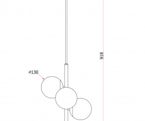 Подвесной светильник Freya FR5199PL-03BS