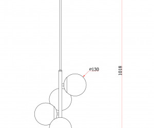 Подвесной светильник Freya FR5199PL-05BS1