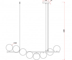 Подвесной светильник Freya FR5199PL-08BS1