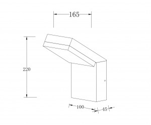 Настенный светильник (бра) Outdoor O595WL-L12B3K