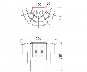 Настенный светильник (бра) Freya FR5104WL-02BS