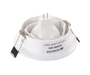 DK3020-WH Встраиваемый светильник, IP 20, 10 Вт, GU5.3, LED, белый, пластик