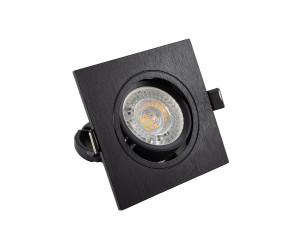 DK3021-BK Встраиваемый светильник, IP 20, 10 Вт, GU5.3, LED, черный, пластик