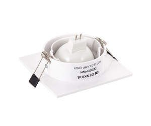 DK3021-WH Встраиваемый светильник, IP 20, 10 Вт, GU5.3, LED, белый, пластик