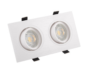DK3022-WH Встраиваемый светильник, IP 20, 10 Вт, GU5.3, LED, белый, пластик