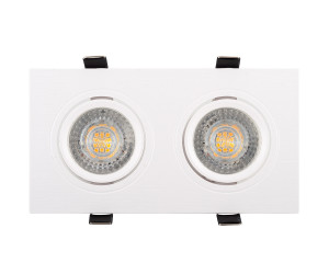 DK3022-WH Встраиваемый светильник, IP 20, 10 Вт, GU5.3, LED, белый, пластик