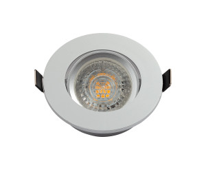 DK3020-CM Встраиваемый светильник, IP 20, 10 Вт, GU5.3, LED, серый, пластик