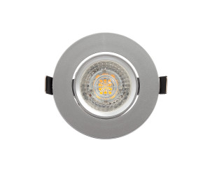 DK3020-CM Встраиваемый светильник, IP 20, 10 Вт, GU5.3, LED, серый, пластик