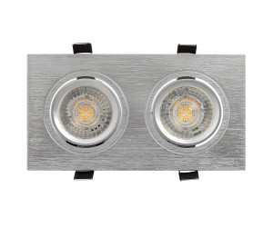 DK3022-CM Встраиваемый светильник, IP 20, 10 Вт, GU5.3, LED, серый, пластик