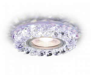 S257 PR хром/перламутровый хрусталь/MR16+3W(LED WHITE)