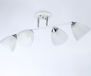 TR303003/4 WH/CH/FR белый/хром/белый матовый E27/4 max 40W 780*350*240