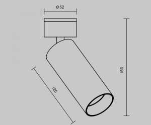 Потолочный светильник Technical C055CL-L12B2.7K-W-B