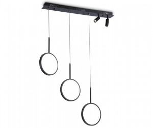 FL5278/3+2 BK черный 59W 3000K/4200K/6400K+4200K 800*20*1200 (ПДУ ИК)