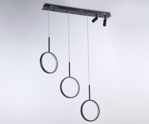 FL5278/3+2 BK черный 59W 3000K/4200K/6400K+4200K 800*20*1200 (ПДУ ИК)