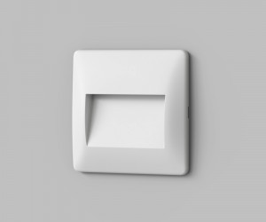 Светильник встраиваемый в стену HELM, IP65, LED 3000K, 2.5 Вт, белый, пластик