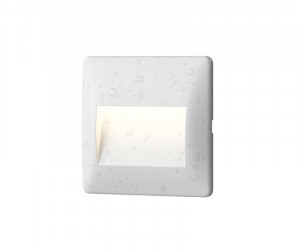 Светильник встраиваемый в стену HELM, IP65, LED 3000K, 2.5 Вт, белый, пластик