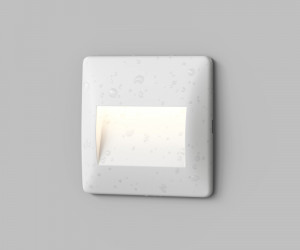 Светильник встраиваемый в стену HELM, IP65, LED 3000K, 2.5 Вт, белый, пластик