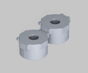 DK2080-WH Встраиваемый точечный светильник для натяжных ПВХ потолков INVIZ, IP 20, до 9 Вт, GU10, LED, белый, ABS-пластик