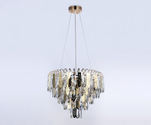 TR5256/8 SGD/CL золото/прозрачный E27*8 max 40W D500*350