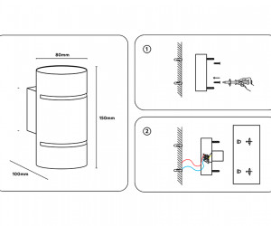 FW2472 WH белый G9 max 40W 150*80*100