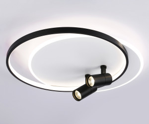 FL51392/1+2 WH/BK белый/черный 3000K-6400K 65W 560*480*120 (ПДУ РАДИО 2.4G)