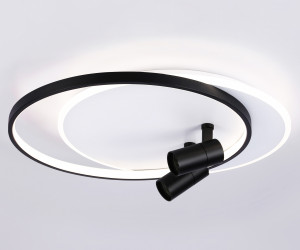 FL51392/1+2 WH/BK белый/черный 3000K-6400K 65W 560*480*120 (ПДУ РАДИО 2.4G)