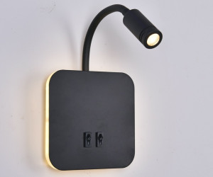 Настенный светильник 8013W 11W BK 000028246