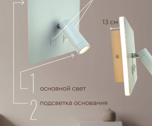 Настенный светильник 8214W 14W WT 000028247