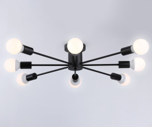 TR80411/8 BK черный E27/8 max 60W D950*150