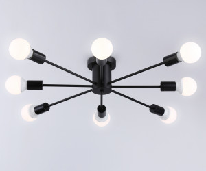 TR80411/8 BK черный E27/8 max 60W D950*150