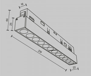 Трековый светильник Technical TR031-2-12W2.7K-B