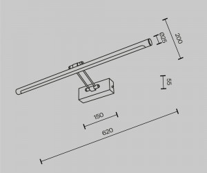 Подсветка Maytoni MIR267WL-L14CH3K
