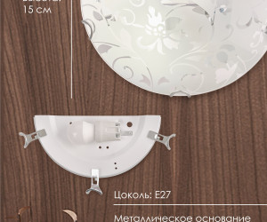 Настенный светильник R1017-HALF-1W-300 WT 000059696