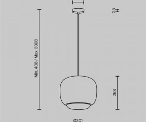 Подвесной светильник Maytoni MOD466PL-L12W3K
