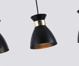 TR8469/3 BK/FGD черный/золото E27/3 max 60W 550*135*1000