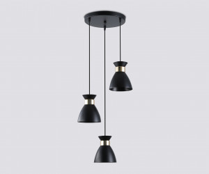 TR8470/3 BK/FGD черный/золото E27/3 max 60W D340*1000