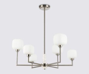 LH53001/6 SN/FR сатин никель/белый матовый G9*6 max 40W D690*680