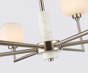 LH53001/6 SN/FR сатин никель/белый матовый G9*6 max 40W D690*680