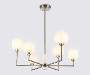 LH53001/6 SN/FR сатин никель/белый матовый G9*6 max 40W D690*680