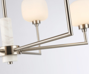 LH53001/6 SN/FR сатин никель/белый матовый G9*6 max 40W D690*680