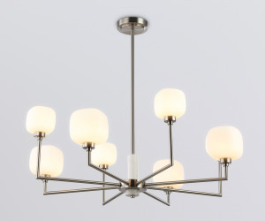 LH53003/8 SN/FR сатин никель/белый матовый G9*8 max 40W D830*680